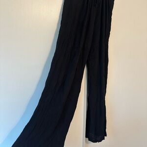 Black Wide-Leg Pants